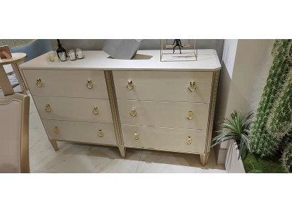 Komoda 160 cm Komoda Ložnice Nábytek Dřevěné Nohy Multifunkční Moderní