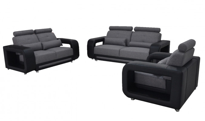 Sofa sestava Pohovka Potah Design Sedadlo Kompletní Sada Kožená Látková Garnitury Nová