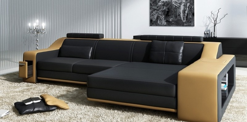 Design rohová sedací souprava pohovka gauč polštář sedadlo rohová souprava pohovek kůže textilie Themar BW.