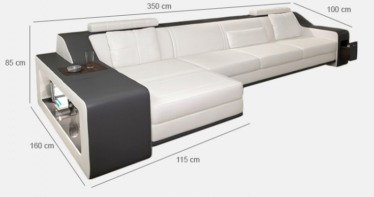 Design rohová sedací souprava pohovka gauč polštář sedadlo rohová souprava pohovek kůže textilie Themar BW.