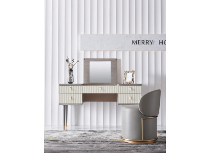 Toaletní stůl Zrcadlo Dekorace Vana Kompletní sada Komoda Ložnice Nový