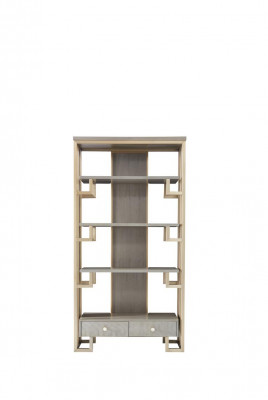 Luxus nerezová vitrína dřevěná designer skříň vitríny regál skříně.