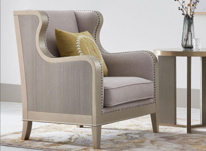 Textilní křeslo 1-sedadlová pohovka potahová křesla design luxusní klasická moderní podružka