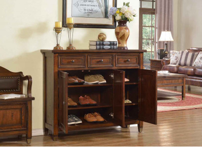 Botník na boty 3 přihrádky Regál na boty Regál hnědý Stojan na boty Komoda na boty Komoda