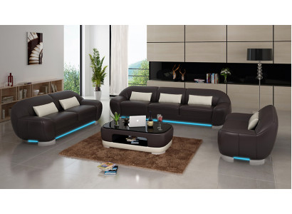 Kůžená pohovka, gauč, sedací souprava, rohová pohovka, rohová souprava, design, dekor, moderní pohovka