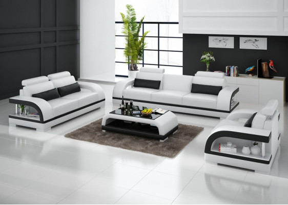 Kožená pohovka Sedací souprava 3+2+1 Místná sestava Nature Dekor Design Nový