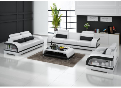 Kožená pohovka Sedací souprava 3+2+1 Místná sestava Nature Dekor Design Nový