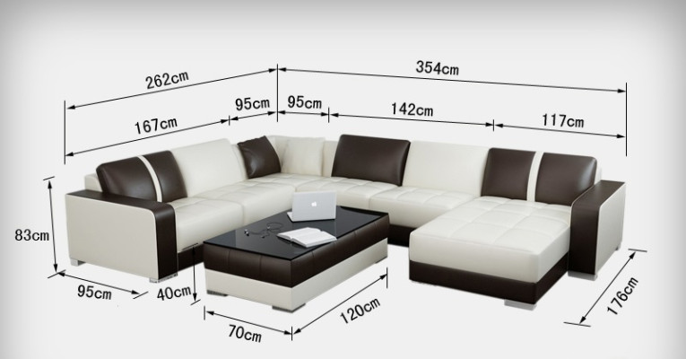 Kůžená pohovka Rozkládací sedací souprava Rozkládací sedací souprava Rozkládací sedací souprava Design Moderní pohovka s USB