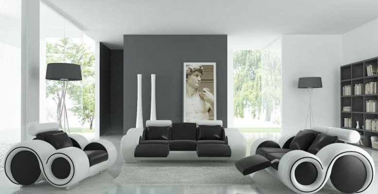 Patentovaný design sestavy oblíbených pohovorů pro obývací pokoj, gauč, pohovka BERLIN Set.