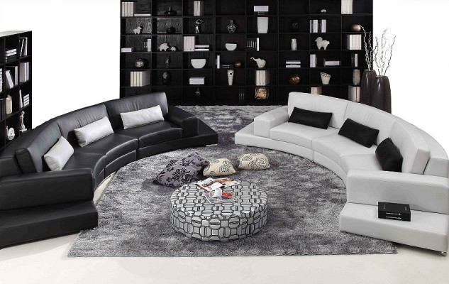 Pohovka z kůže s USB živou krajinou rohová sedací souprava moderní designová sedací souprava Eck Garnitur Design Modern Sofa A1130.