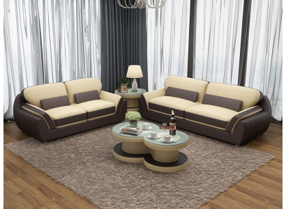 Kožená pohovka gauč sedací souprava Nová 3+2-sedačková souprava Moderní design pohovka