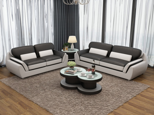 Kožená pohovka gauč sedací souprava Nová 3+2-sedačková souprava Moderní design pohovka
