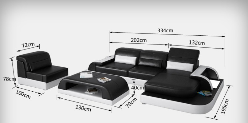 Elegantní luxusní design L-tvarové rohové pohovky pro současnou kulturu bydlení.