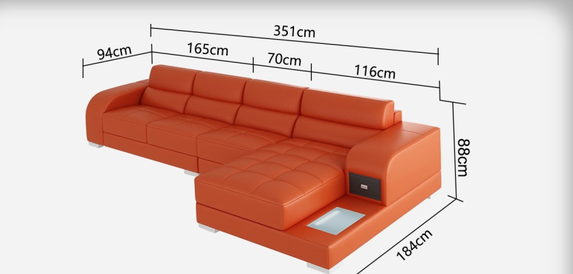 Elegantní design Černá L-shaped pohovka pro eleganci a pohodlí.