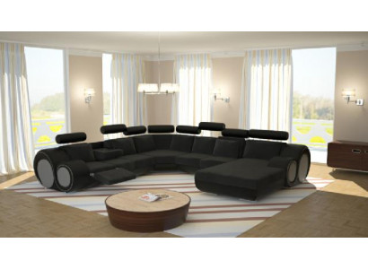 Pohovka s USB designová obývací stěna U-formě Pohovka Rozkládací gauč Nábytek Nový