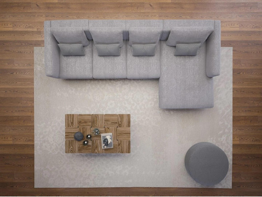 Luxus rohová sedací souprava L tvaru s designovým rohem, nová, kompletní, obývací pokoj.