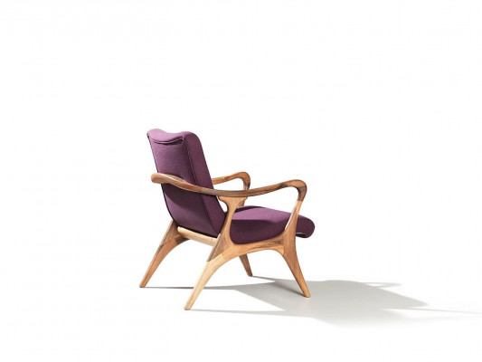Design nábytku Fialová křeslo Pohovka Sedadlo Obývací pokoj Dřevo Moderní čalounění Textilní