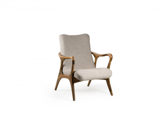 Obývací pokoj Křeslo Pohovka Sedadlo Moderní Dřevo Design Textilie Polstr Nový
