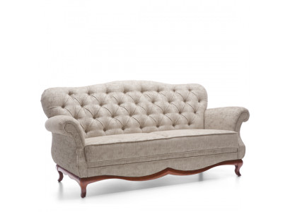 Chesterfield třísedák Pohovka Pohovka Potahové Textilie Pohovka Potahováním Tkaniny