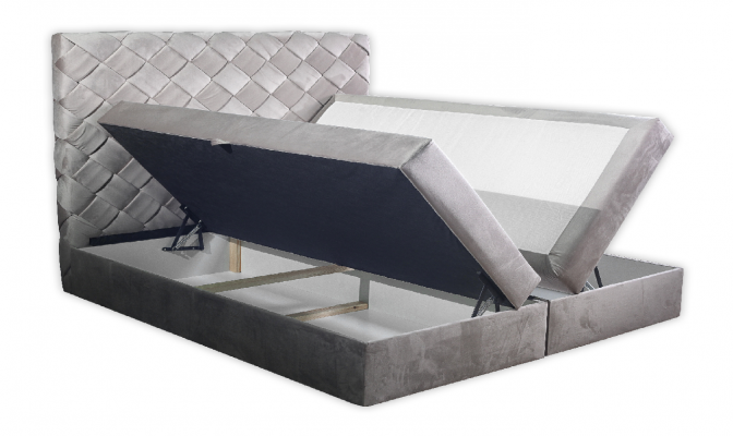 Boxspring postel kožená postel 180x200cm hotelová manželská postel luxusní postele moderní nová