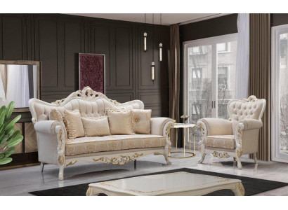 Sofa sestava 3+3+1+1 sedadel Designové pohovky čalouněné klasické pohovky