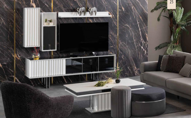 Luxus bílý konferenční stolek dřevěné konferenční stolky stůl design stoly nábytek dřevo