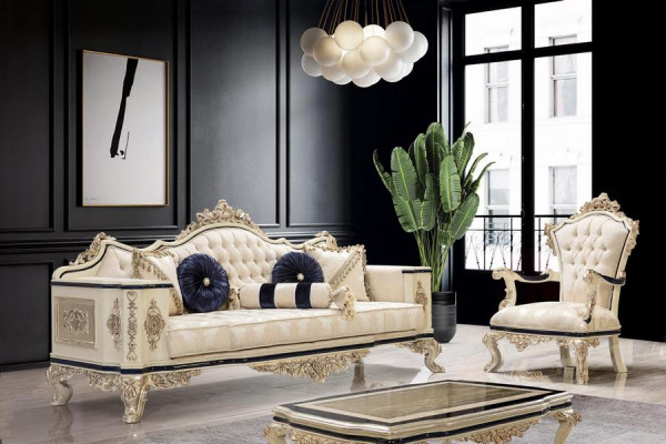 Sofa set 3+1+1 Sedadlo Luxus Garnituren Sofas Polster Stoff Textil Neu