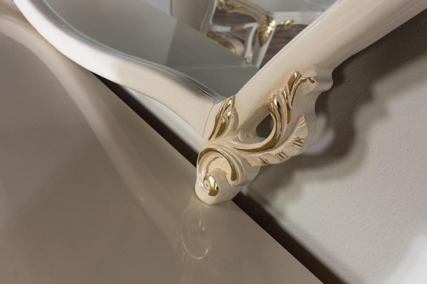 Jídelní set 9 kusů Luxus nábytek Stůl 6x židle Komoda Zrcadlo Nový nábytek