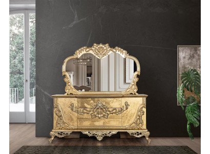Sada komody zrcadlo garnitury komody dřevo skupina sideboard nábytek baroko