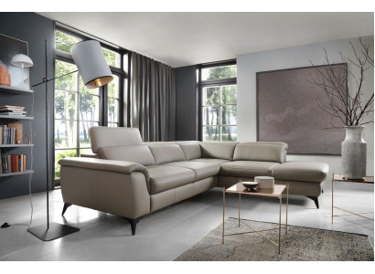 Obývací krajina Designová rohová sedací souprava Textilní Samet Nové Pohovky L tvar Rozkládací gauč.