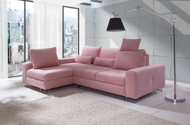 Ecksofa obývací krajina čalounění s funkcí postele pohovka rohová sedačka sestava.