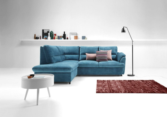 Rohová sedací souprava Nové moderní designové pohovky Rozkládací pohovka L-Forma pro obývací pokoj Nový