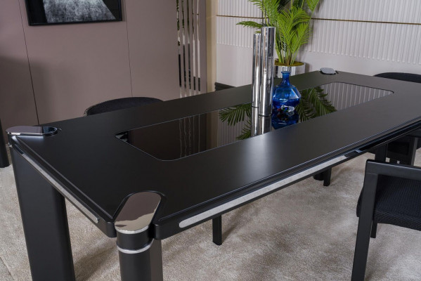 Jídelní set 6x židlí stůl jídelny designérská sada židlí ze dřeva nová.