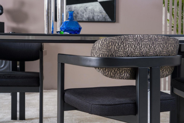 Jídelní set 6x židlí stůl jídelny designérská sada židlí ze dřeva nová.