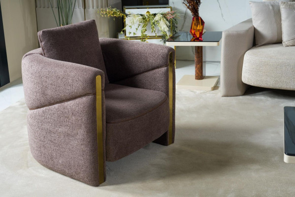 Design křeslo Luxus křeslo Relax textilní křeslo Club Lounge Moderní luxus