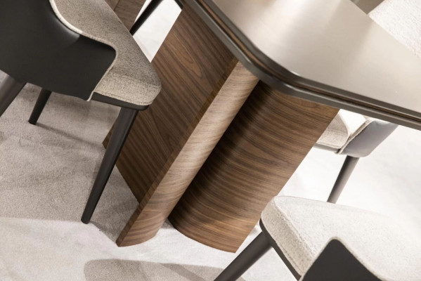 Jídelní sestava luxus 6x židlí jídelní stůl jídelní sestava garnitura s lehátkovými židlemi Moderní.