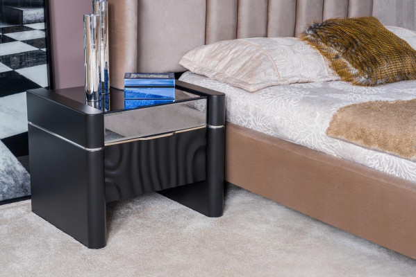 Luxus ložnicová sada postel + 2x noční stolky dřevo Kompletní Moderní Nový