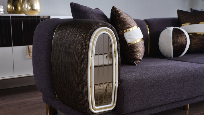 Prestižní 3+3+1 obývací sestava obývací sada, dvě pohovky a křeslo Nové