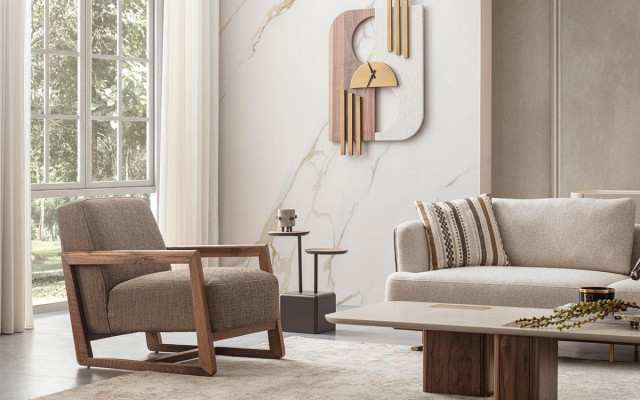 Designové křeslo luxusní relaxační textilní křeslo moderní relaxační křeslo