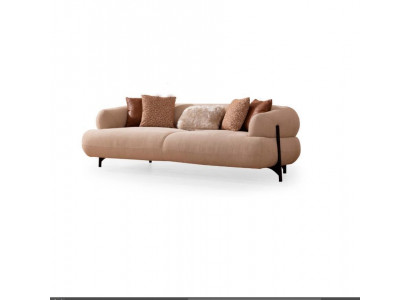 Pohovka 3místná designová pohovka čalouněná kůží Relax sedadlo nábytek Moderní Relax Nový