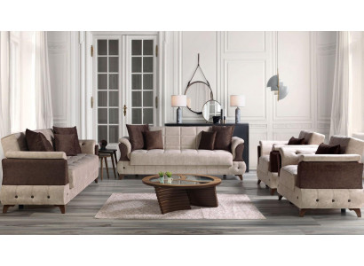 Moderní sedací souprava Křeslo Látka Pohovka Luxus Kompletní Luxus 3+2+1+1 Místní