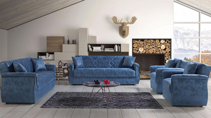 Sofa set 3+2+1+1 dřevo obývací pokoj luxusní sofa moderní látka kompletní EU