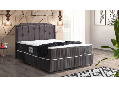 Postel Design Postele Luxusní Polstrování Ložnice Nábytek Boxspring Hnědá 160x200
