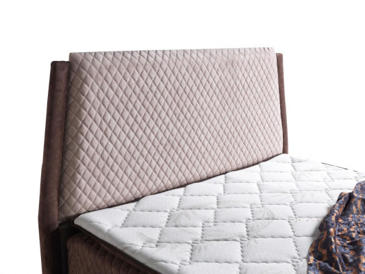Design postele Luxus postele Polštáře Ložnice Nábytek Boxspring Hnědá