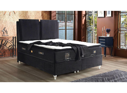 Návrh postele Luxus Boxspring Vysoce polstrovaný moderní nábytek do ložnice
