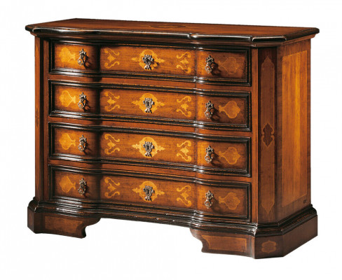 Itálie Venkovský komodní šatník Luxus Komody Skříň Regál Nábytek Dřevěná skříň