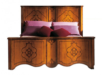 Postel hnědá ložnice nábytek dřevo design 160x200cm polštář hotelové lůžko textilie