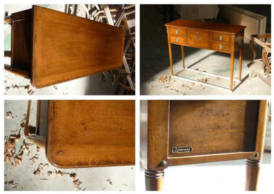 Konstrukce přídavných nočních stolků z přírodního dřeva Klasické noční stolek Nový