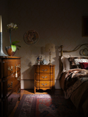 Ložnice Dřevo Luxus Konzole Nový Noční stolek Design Konzole Konzolové stolky