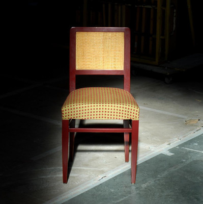 Jídelní židle Luxus Art déco židle Kožené designové dřevěné židle Italský nábytek
